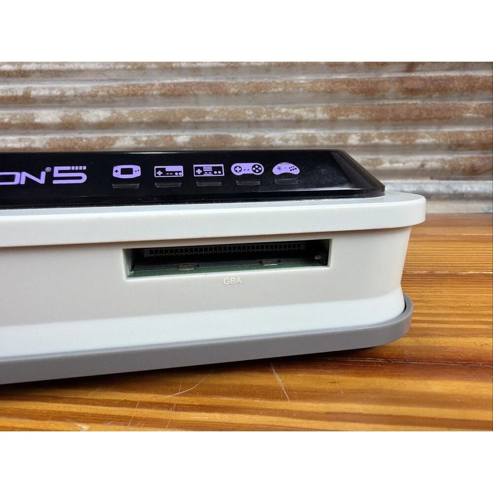 Hyperkin Retron 5 - Console Only (no cords) Grey w/ purple AS IS PARTS or REPAIR